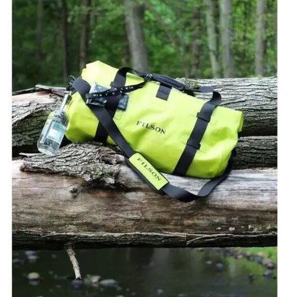 FILSON Waterproof Dry Duffle Bag  - Medium Laser Green NWT - Picture 6 of 9